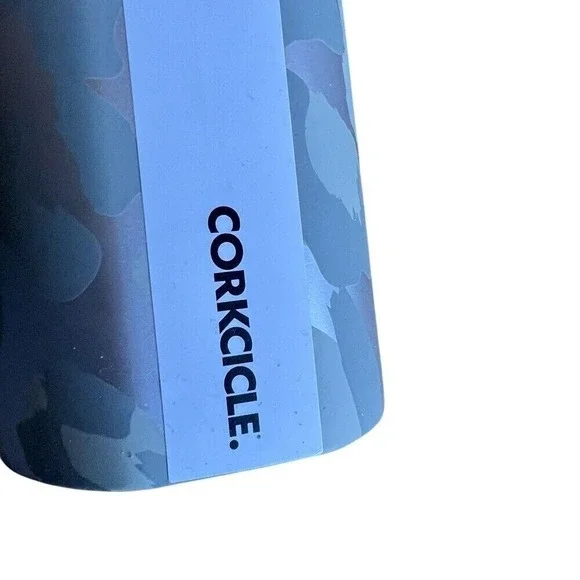 Corkcicle Slim Can Cooler Woodland Camo 12 oz Insulated Green Gray - Picture 10 of 10